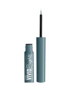 Vivid Brights Liquid Liner - Cyan Simp Eyeliner Makeup Nude NYX Professional Makeup