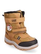 Pawpatrol Snowboot Vinterstøvler Med Burrebånd Beige Paw Patrol