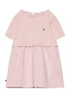 Baby Flag Dress S/S Dresses & Skirts Dresses Baby Dresses Short-sleeved Baby Dresses Pink Tommy Hilfiger