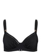 East Hampton Uw Gathered Full Cup Bikini Top Swimwear Bikinis Bikini Tops Wired Bikinitops Black Fantasie