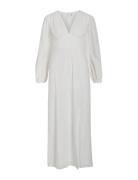 Vimalina L/S Maxi Dress/Ka Maxikjole Festkjole White Vila