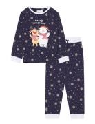 Best Friends Christmas Pyjamas Kids Pyjamassæt Navy Christmas Sweats