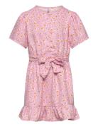 Kogpalma S/S Dress Ptm Dresses & Skirts Dresses Casual Dresses Short-sleeved Casual Dresses Pink Kids Only