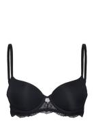 Pure Delicate - Bra No. 4 - Lightly Lined Demi Bra Lingerie Bras & Tops Wired Bras Black Etam