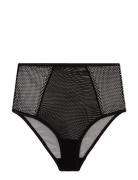 Mesh Highwaist Briefs Lingerie Panties High Waisted Panties Black Understatement Underwear