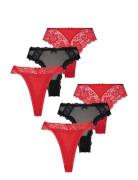 6-Pack Freja Hl Bras Lingerie Panties Brazilian Panties Red Hunkemöller