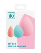 Ilu Sponges Mini Medium Large 3Pcs Makeupsvamp Makeup Nude ILU