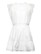 Takala Embroidery Dress Dresses & Skirts Dresses Casual Dresses Sleeveless Casual Dresses White The New
