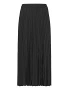 Slfalice-Alexis Mw Midi Plisse Skirt Knælang Nederdel Black Selected Femme