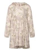 Diora Frill Dresses & Skirts Dresses Casual Dresses Long-sleeved Casual Dresses Beige MarMar Copenhagen