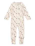 Mons - All-In- Pyjamas Sie Jumpsuit Cream Hust & Claire