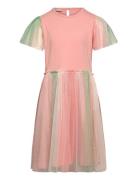 Dress Ls W. Tulle Dresses & Skirts Dresses Casual Dresses Short-sleeved Casual Dresses Multi/patterned Minymo