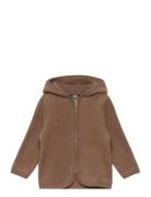 Jacket Ears Cotton Fleece  Outerwear Fleece Outerwear Fleece Jackets Brown Huttelihut