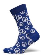 Peace Sock Lingerie Socks Regular Socks Blue Happy Socks