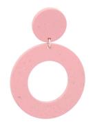 Circle Earrings No.1, Cherry Blossom Ørestickere Smykker Pink Papu