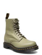 1460 Pascal Muted Olive Virginia Shoes Boots Ankle Boots Laced Boots Khaki Green Dr. Martens