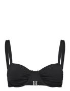 S.collective Ruched Underwire Bra Swimwear Bikinis Bikini Tops Wired Bikinitops Black Seafolly