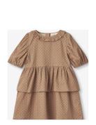 Toto Ss Dress Dresses & Skirts Dresses Casual Dresses Short-sleeved Casual Dresses Brown Fliink