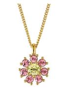 Delise Sg L.green/Golden Accessories Jewellery Necklaces Dainty Necklaces Pink Dyrberg/Kern