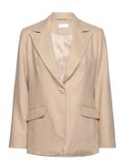 Louise Blazer Blazers Single Breasted Blazers Beige Creative Collective