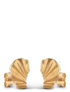 Mini Wave Earring Accessories Jewellery Earrings Studs Gold Enamel Copenhagen
