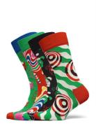 4-Pack Psychedelic Candy Cane Socks Gift Set Underwear Socks Regular Socks Multi/patterned Happy Socks