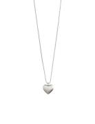 Sophia Recycled Heart Pendant Necklace Accessories Jewellery Necklaces Dainty Necklaces Silver Pilgrim
