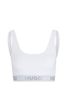 Bralette Sporty Logo Lingerie Bras & Tops Soft Bras Tank Top Bras White HUGO