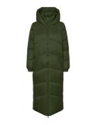 Vmuppsala Long Coat Noos Foret Jakke Green Vero Moda