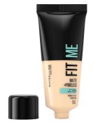 Maybelline New York Fit Me Matte + Poreless Foundation 100 Warm Ivory Foundation Makeup Maybelline