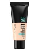 Maybelline New York Fit Me Matte + Poreless Foundation 101 True Ivory Foundation Makeup Maybelline