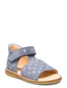 Sandals - Flat - Open Toe - Clo Shoes Summer Shoes Sandals Blue ANGULUS