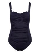 Scallop Bs O Badedragt Badetøj Navy Hunkemöller