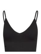 Onlvicky Rib Seamless Vneck Top Noos Acc Lingerie Bras & Tops Soft Bras Bralette Black ONLY