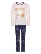 Pyjalong Pyjamassæt Multi/patterned Harry Potter