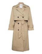 Marikb Coat Trenchcoat Frakke Beige Karen By Simonsen