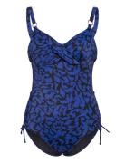 Hope Bay Uw Twist Front Swimsuit With Adjustable Leg Badedragt Badetøj Blue Fantasie