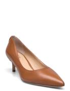 Adrienne Leather Pump Shoes Heels Pumps Classic Brown Lauren Ralph Lauren