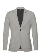 Performance Blazer Suits & Blazers Blazers Single Breasted Blazers Grey Tom Tailor