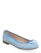 Biamadison Ballerina Suede Ballerinasko Ballerinaer Blue Bianco