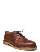 Shoes - Flat Shoes Business Laced Shoes Brown ANGULUS