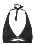 Triangle Fixed Rp Swimwear Bikinis Bikini Tops Triangle Bikinitops Black Tommy Hilfiger