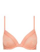 Unlined Plunge Lingerie Bras & Tops Wired Bras Coral Calvin Klein