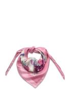 Brigitte Floral Silk Twill Square Scarf Accessories Scarves Lightweight Scarves Pink Lauren Ralph Lauren