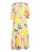 Carnival Print V-Neck Wrapped Dress Knælang Kjole Multi/patterned Bobo Choses