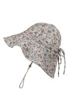 Sun Hat - Blue Garden Light 6-12 M Solhat Multi/patterned Elodie Details