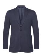 Slim Jersey Blazer Suits & Blazers Blazers Single Breasted Blazers Navy GANT