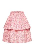 Skirt Aop W. Lining Dresses & Skirts Skirts Short Skirts Pink Minymo