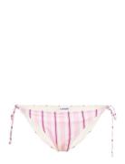 Recycled Printed Swimwear Bikinis Bikini Bottoms Side-tie Bikinis Pink Ganni