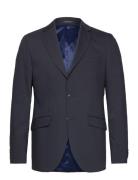 Technical Stretch Blazer - Combi Su Suits & Blazers Blazers Single Breasted Blazers Navy Lindbergh Black